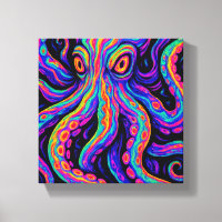 Trippy Vibrant Octopus 