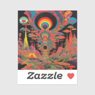Trippy Vintage 1960s Psychedelic Retro Artwork