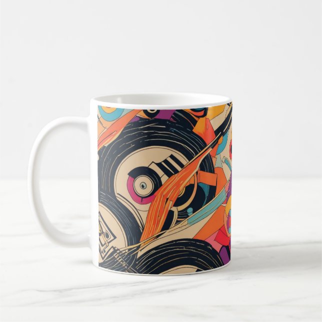 Trippy Vinyl Coffee Mug (Left)