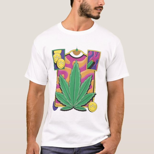 Trippy Weed T-Shirt (Front)
