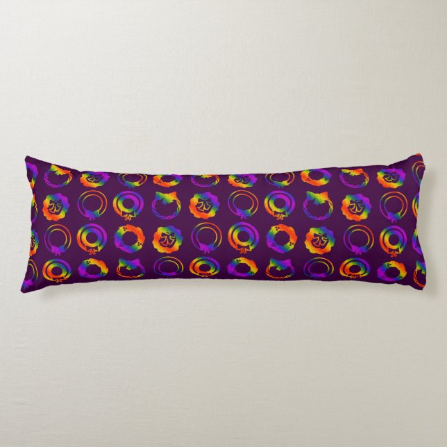 Trippy Wreaths Body Cushion (Front)