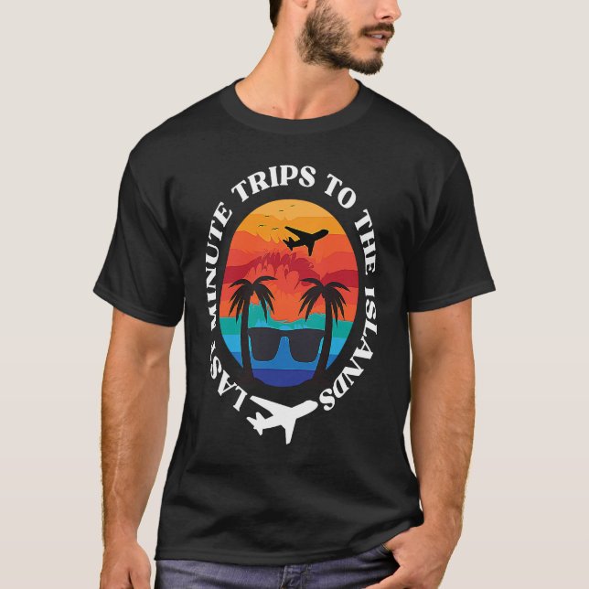 Trips to the Islands Palm Tree Sunglasses Caribbea T-Shirt (Front)