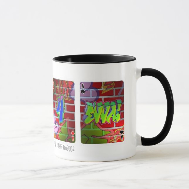 TripStops' '4 ACES' 11 oz. graffiti mugs (Right)