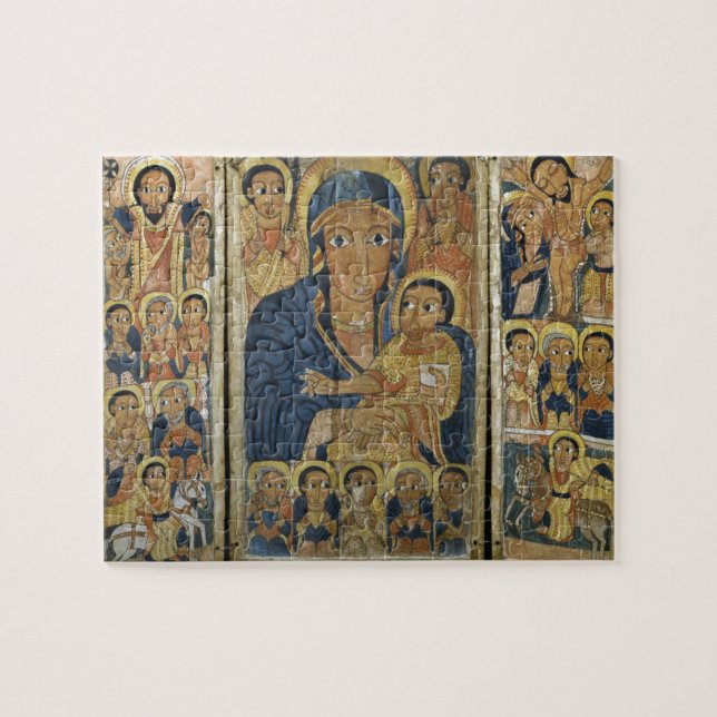 Triptych Centre Panel with Mary and Her Son Jigsaw Puzzle (Horizontal)