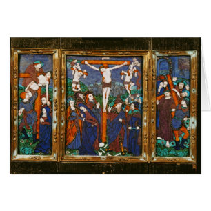 Triptych depicting the Crucifixion, Limousin
