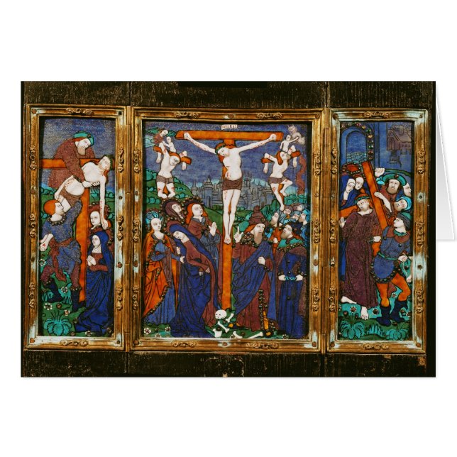 Triptych depicting the Crucifixion, Limousin (Front Horizontal)