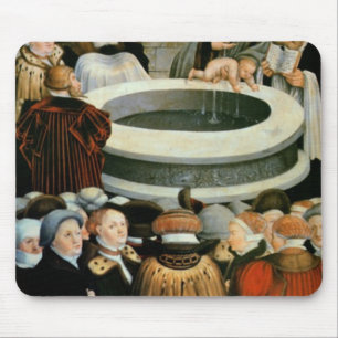 Triptych, left panel, Philipp Melanchthon Mouse Pad