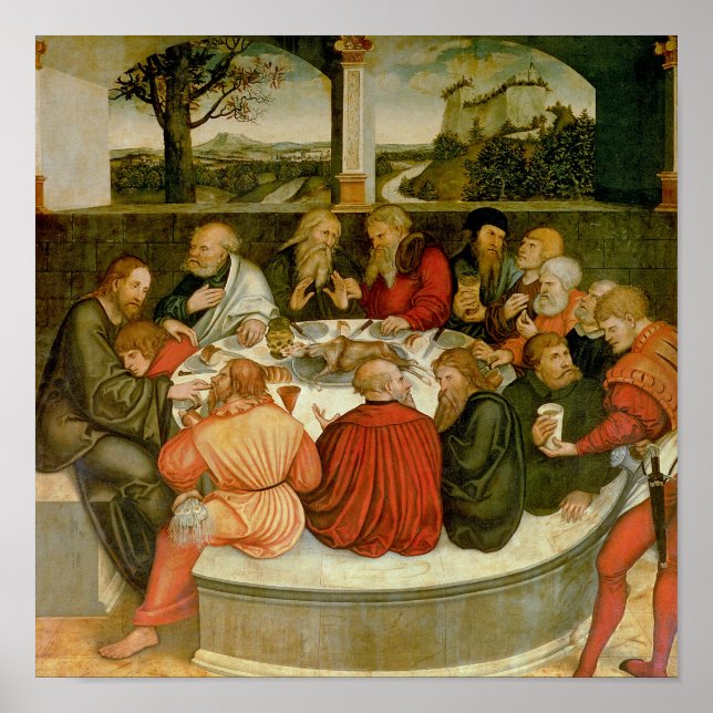 Triptych, left panel, Philipp Melanchthon Poster (Front)