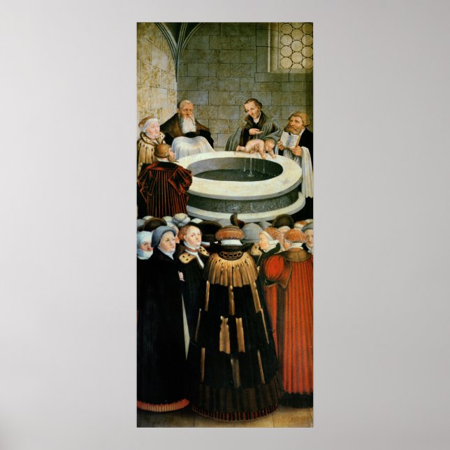 Triptych, left panel, Philipp Melanchthon Poster (Front)