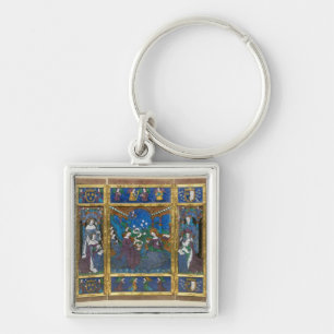 Triptych of Louis XII and Anne de Bretagne Key Ring