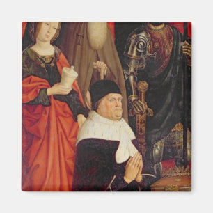 Triptych of Moses and the Burning Bush Magnet