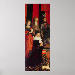 Triptych of Moses and the Burning Bush Poster