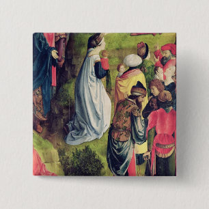 Triptych of the Crucifixion 15 Cm Square Badge
