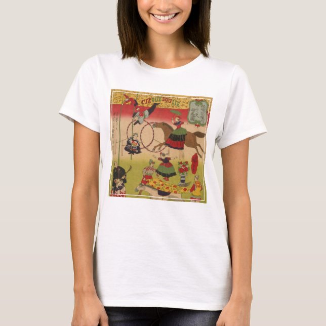 Triptych Print Shows Circus At Yasukuni Jinja T-Shirt (Front)