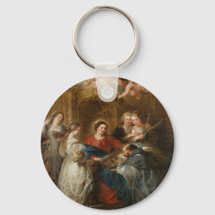 Triptych St. Idelfonso - Peter Paul Rubens Key Ring