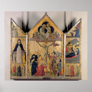 Triptych with Scenes from the Life of the Poster