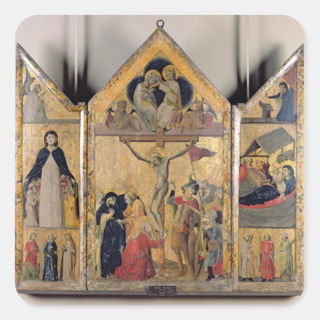 Triptych with Scenes from the Life of the Square Sticker (Front)