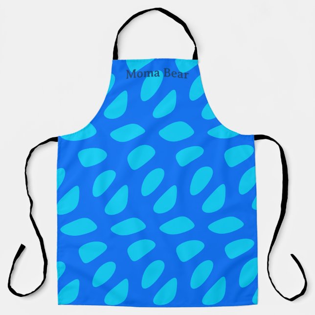 Tripy Honeycomb Pattern All-Over Print Apron (Front)
