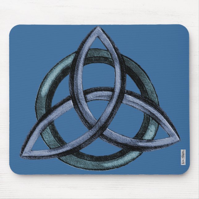 Triquetra (Blue) Mouse Pad (Front)