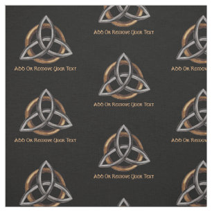 Triquetra (Brown/Silver) Fabric