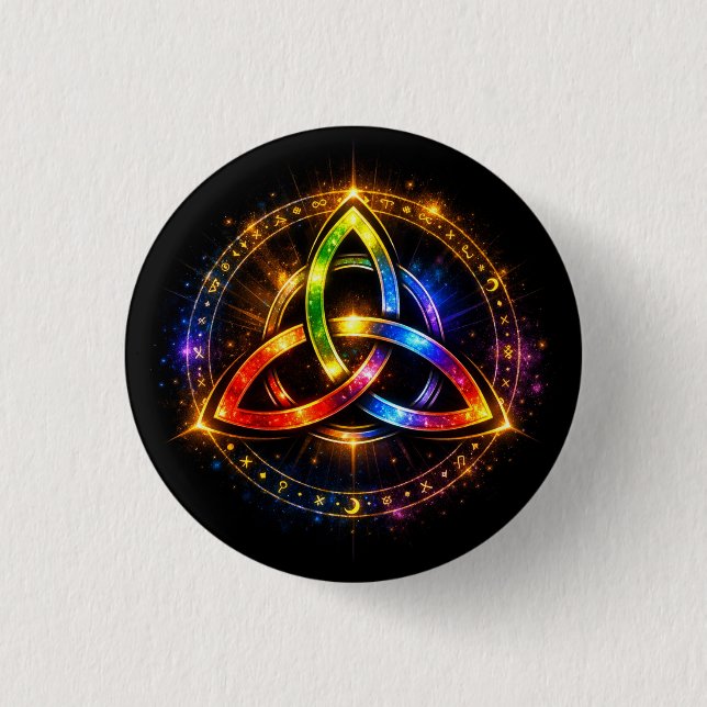 Triquetra_C 3 Cm Round Badge (Front)