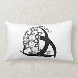 * TRIQUETRA & CRESCENT MOON * LUMBAR CUSHION