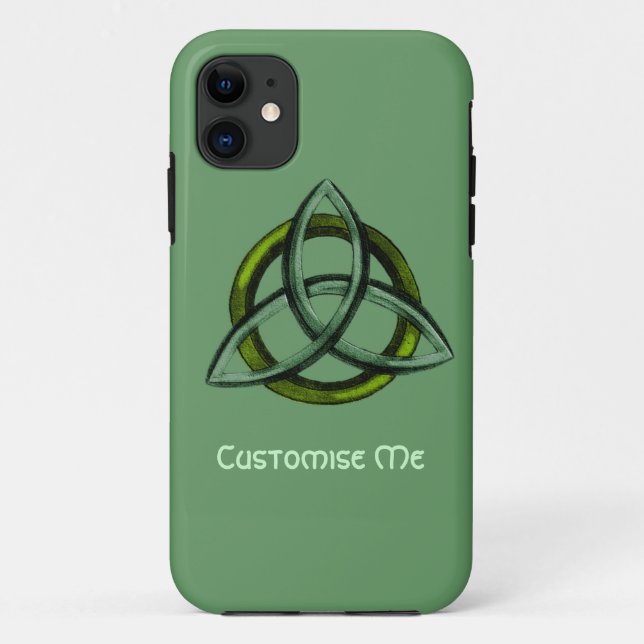 Triquetra (Green) Case-Mate iPhone Case (Back)