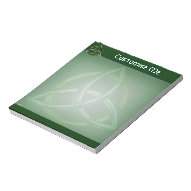 Triquetra (Green) Notepad (Rotated)