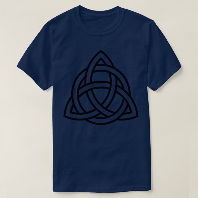 Triquetra Knot With Interlaced Circle 1 T-Shirt (Design Front)
