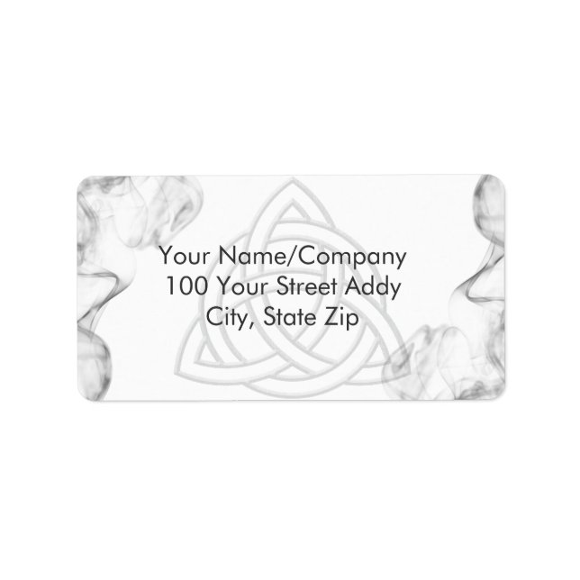 Triquetra Silver Bevel Label (Front)