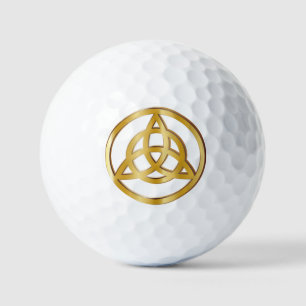 Triquetra symbol golf balls