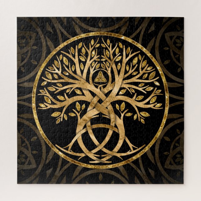 Triquetra Tree of life Jigsaw Puzzle (Vertical)