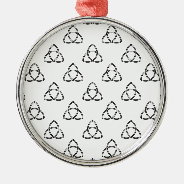 Triquetra Vesica Symbol Metal Ornament (Front)