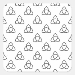 Triquetra Vesica Symbol Square Sticker
