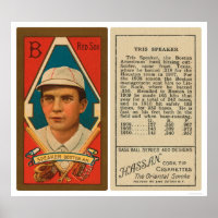 Tris Speaker Red Sox Baseball 1911
