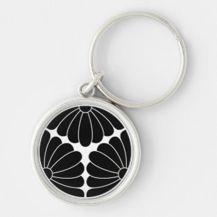 Trisected chrysanthemums key ring