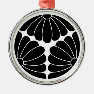 Trisected chrysanthemums metal tree decoration