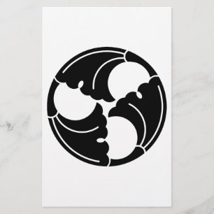 Trisected ginkgo leaves stationery