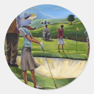 Trish Biddle - Ladies Golf Classic Round Sticker
