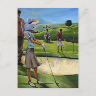 Trish Biddle - Ladies Golf Postcard