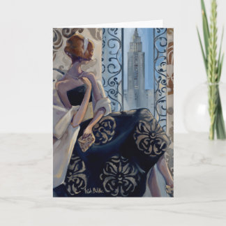 Trish Biddle New York Black Dress Card