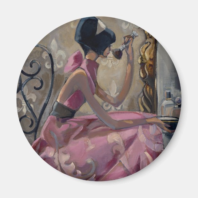 Trish Biddle Powder Pink Vanity Magnet (Front)