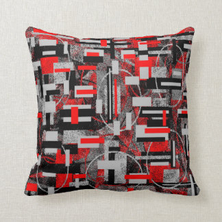 Trisha Blue Water Red Greys Pillow PB