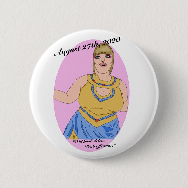 Trisha Paytas King Tut 6 Cm Round Badge (Front)