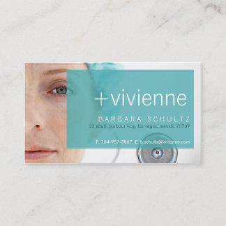 Trish's Face [blue] Business Cards