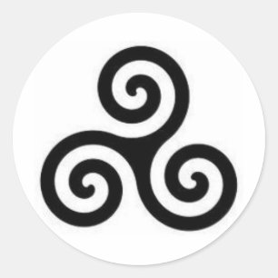 Triskele Classic Round Sticker