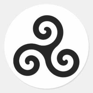 Triskele Classic Round Sticker