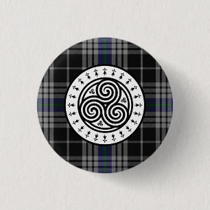 Triskele & Tartan National Breizh 3 Cm Round Badge