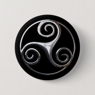 Triskelion 6 Cm Round Badge
