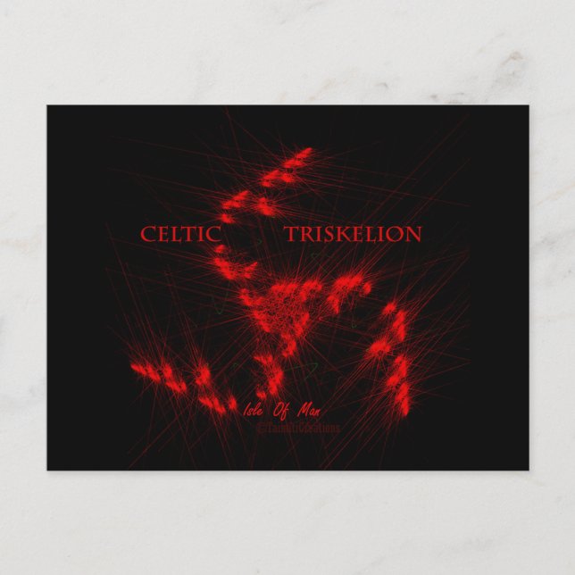 ☼TRISKELION – CELTIC BELIEF☼ POSTCARD (Front)